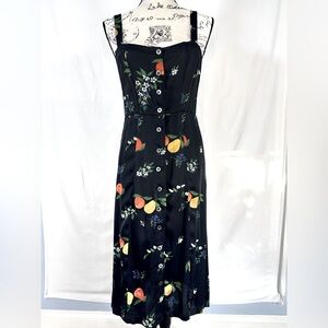 Capulet Black Floral Midi Dress